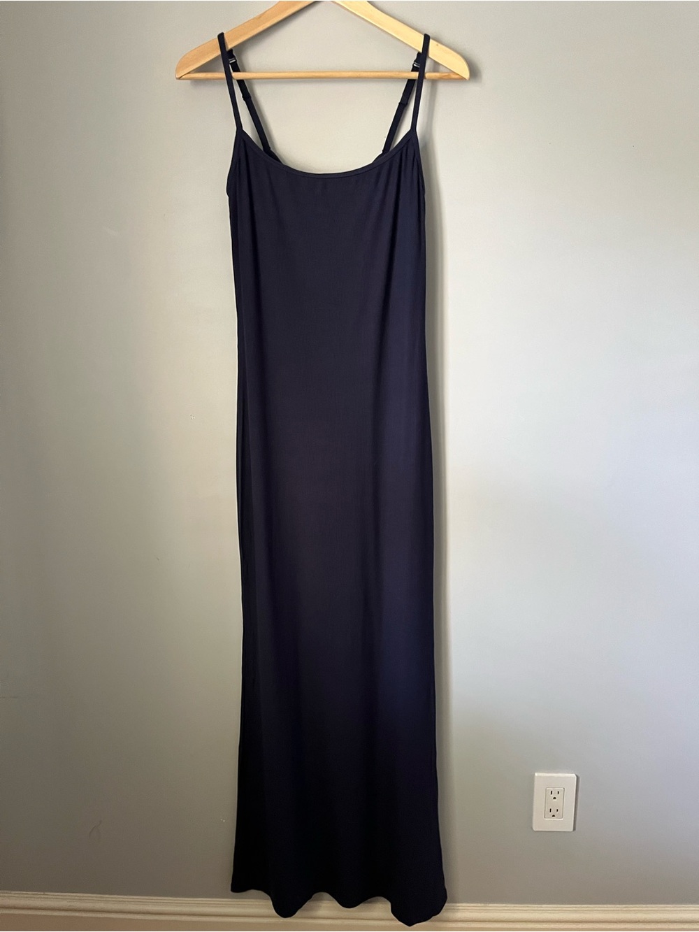 Yitty By Lizzo Soft Rib Deep Navy Blue Maxi Dress Size Medium NWT - Picture 2 of 16
